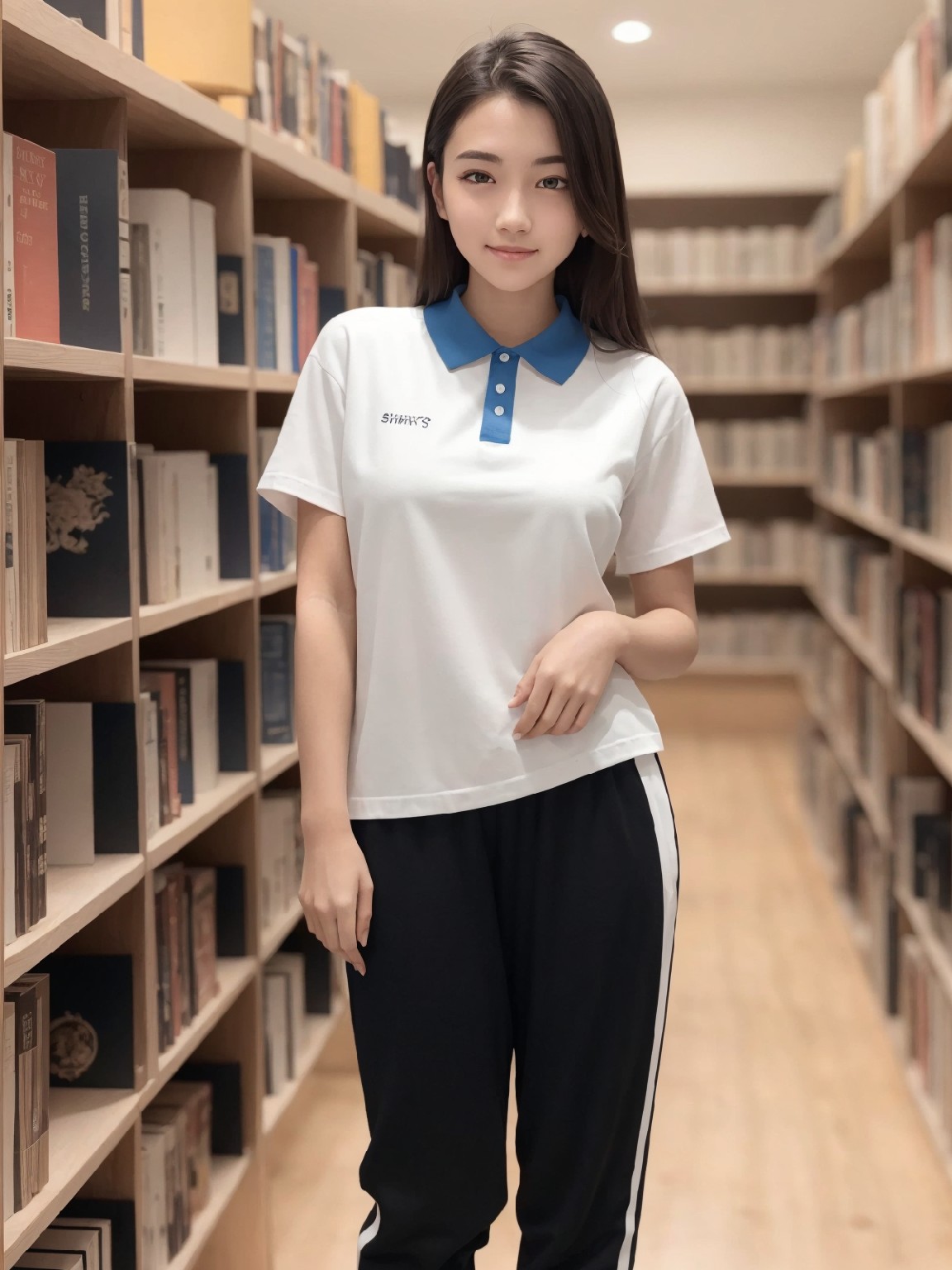 Big Tits JK · Shenzhen School Uniform · Library · Exposed
