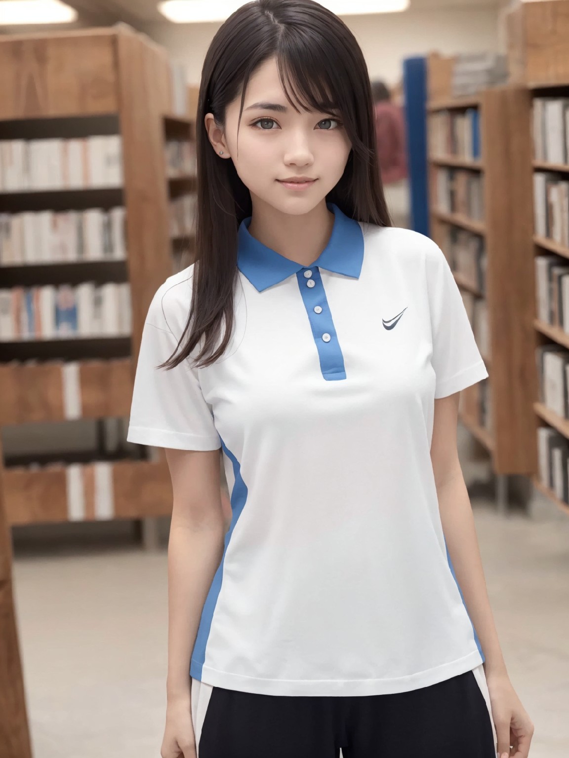 Big Tits JK · Shenzhen School Uniform · Library · Exposed