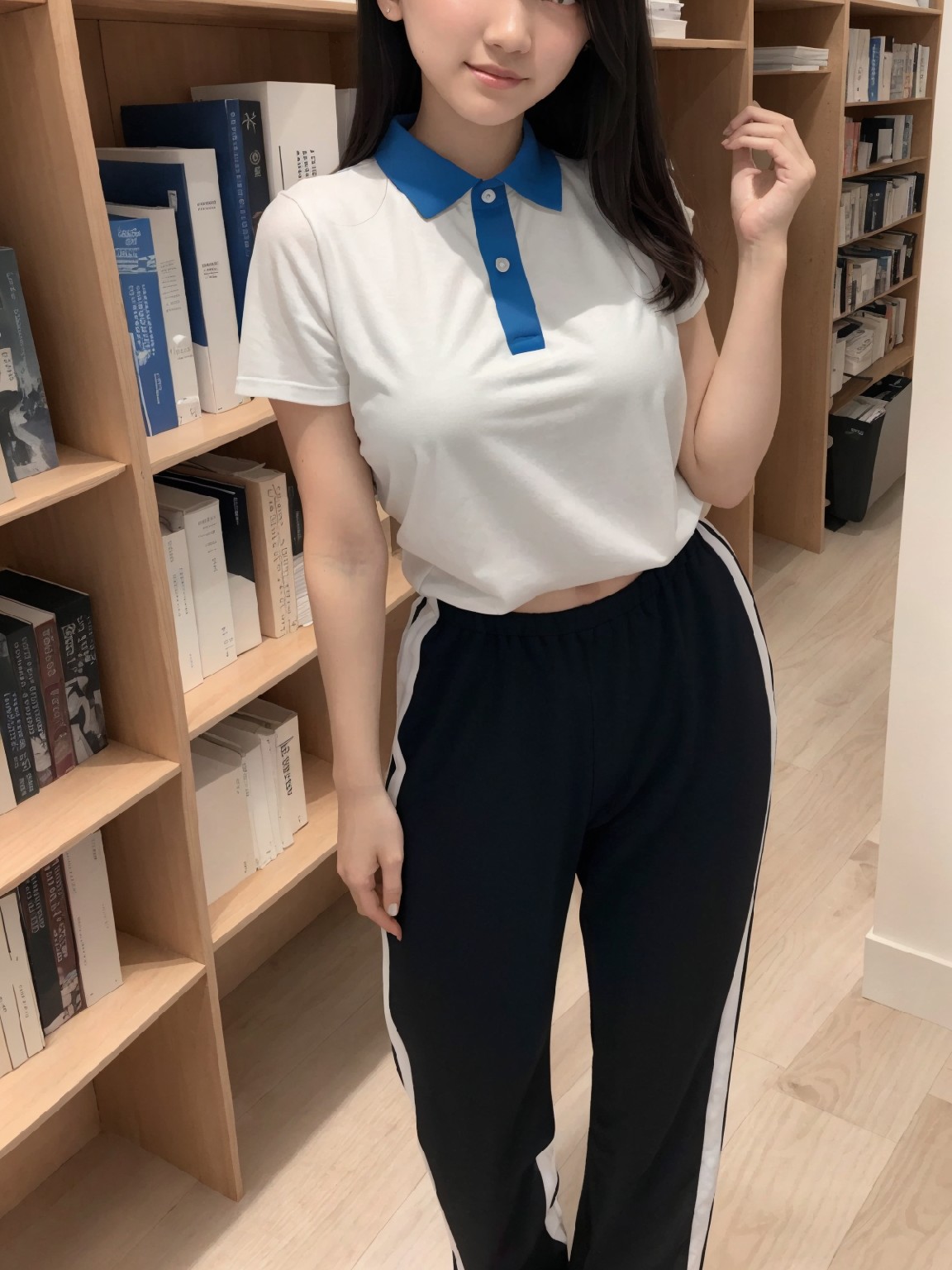 Big Tits JK · Shenzhen School Uniform · Library · Exposed