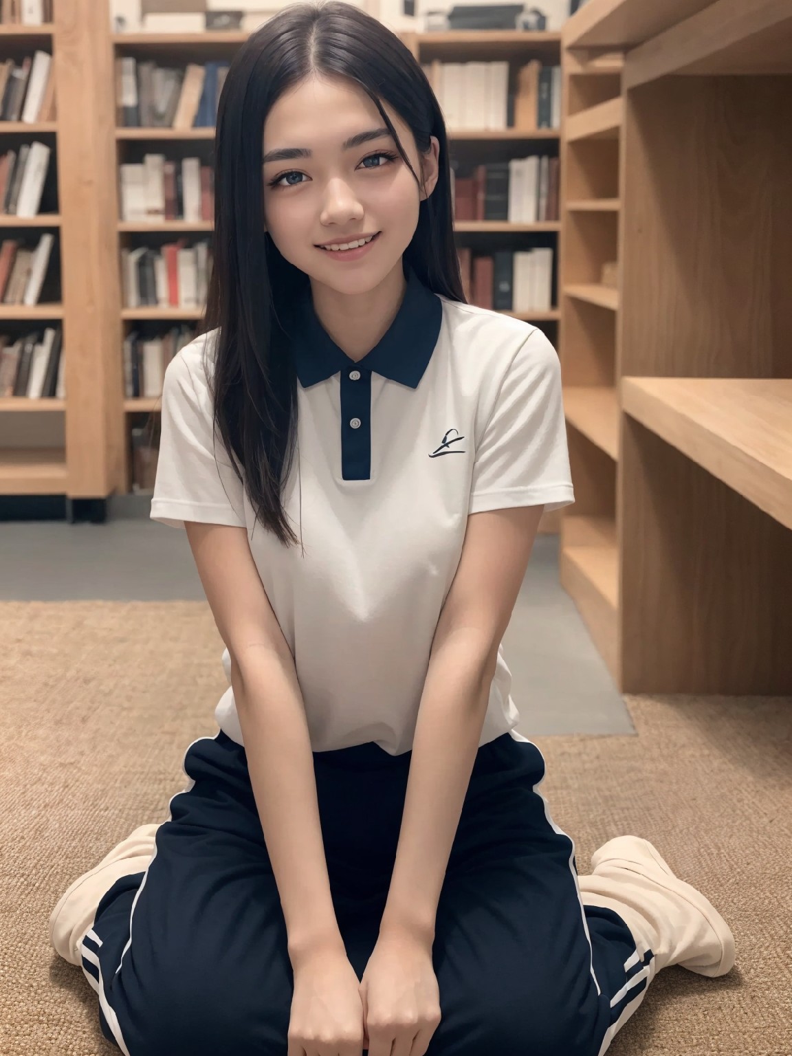 Big Tits JK · Shenzhen School Uniform · Library · Exposed