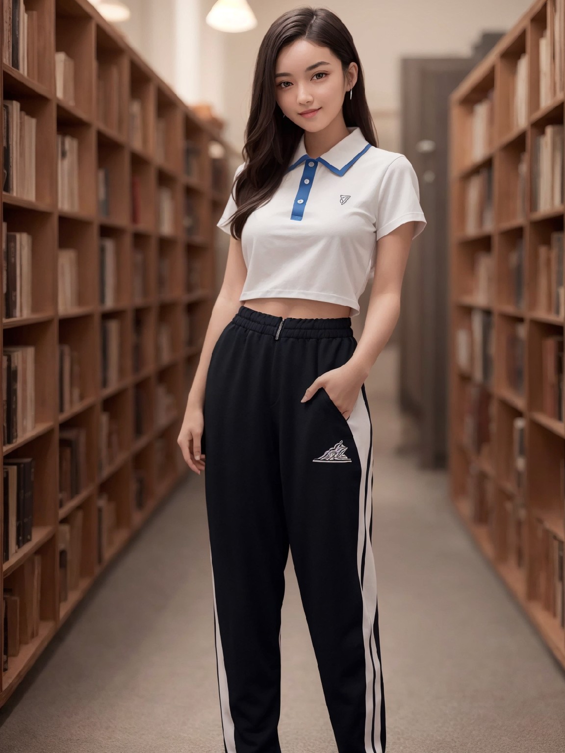 Big Tits JK · Shenzhen School Uniform · Library · Exposed