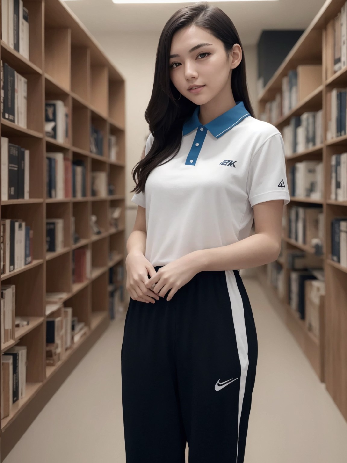 Big Tits JK · Shenzhen School Uniform · Library · Exposed
