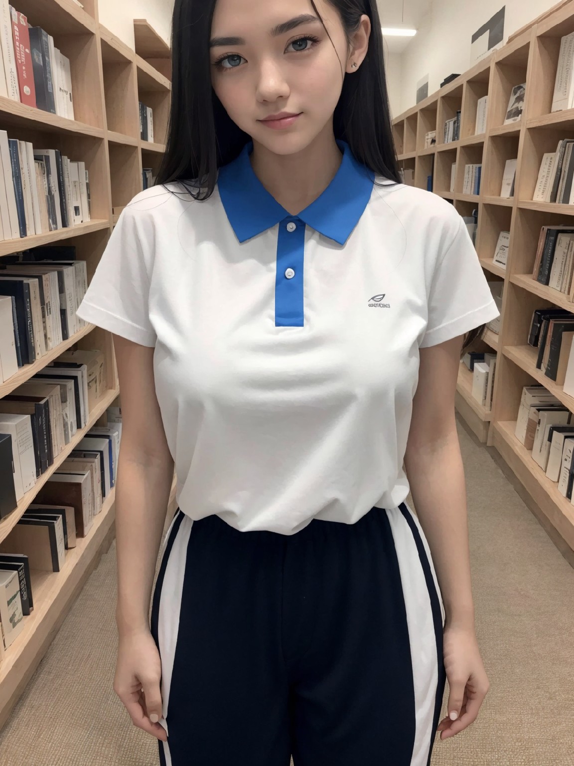 Big Tits JK · Shenzhen School Uniform · Library · Exposed