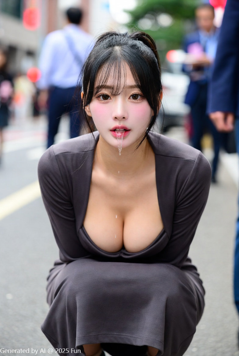 My Korean girlfriend # 3 taught him the meaning of the street