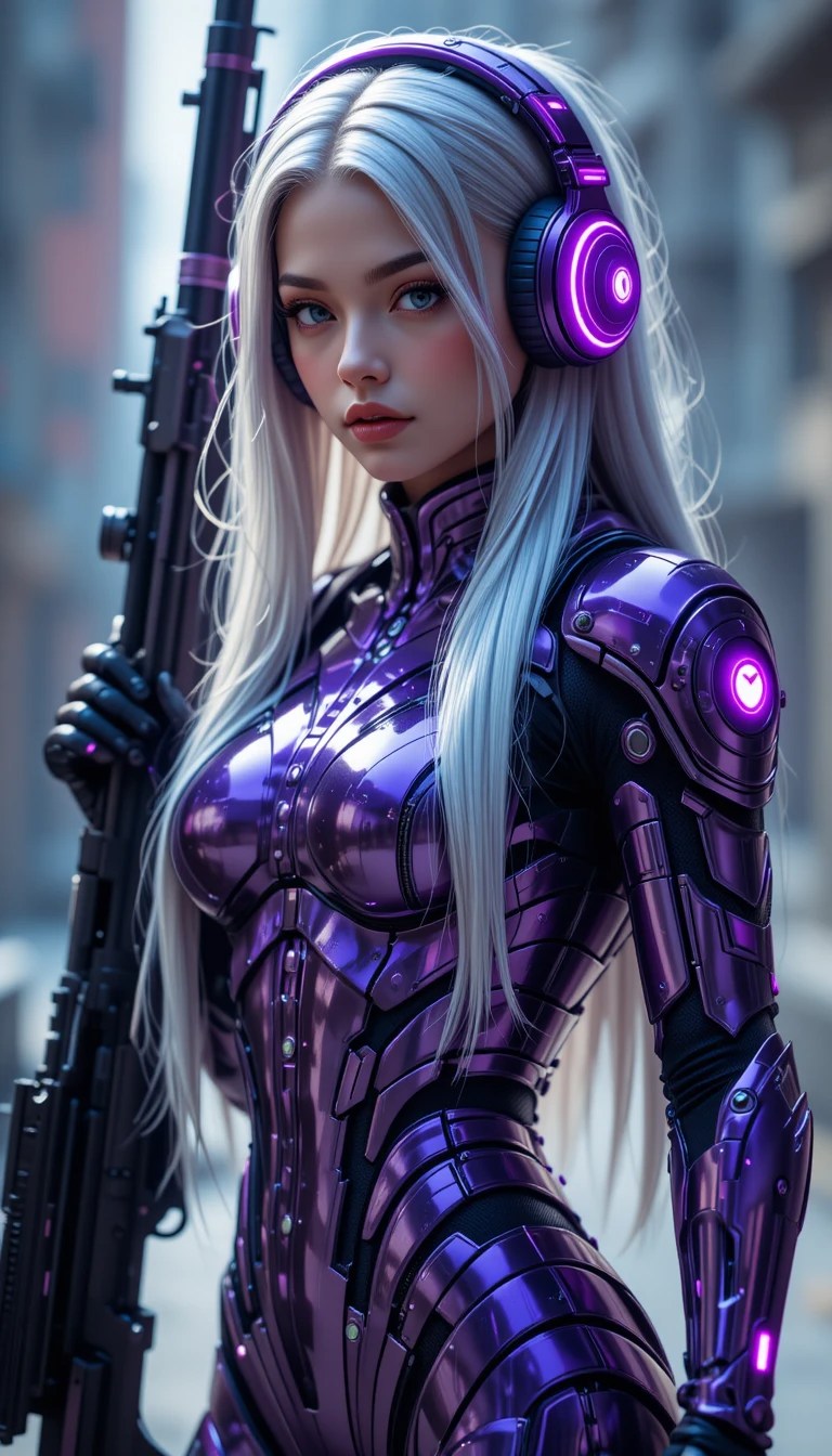 Metal Violet Segmented Armor