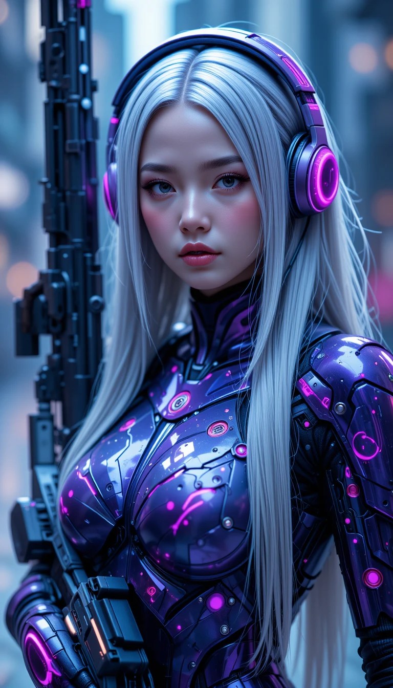 Metal Violet Segmented Armor