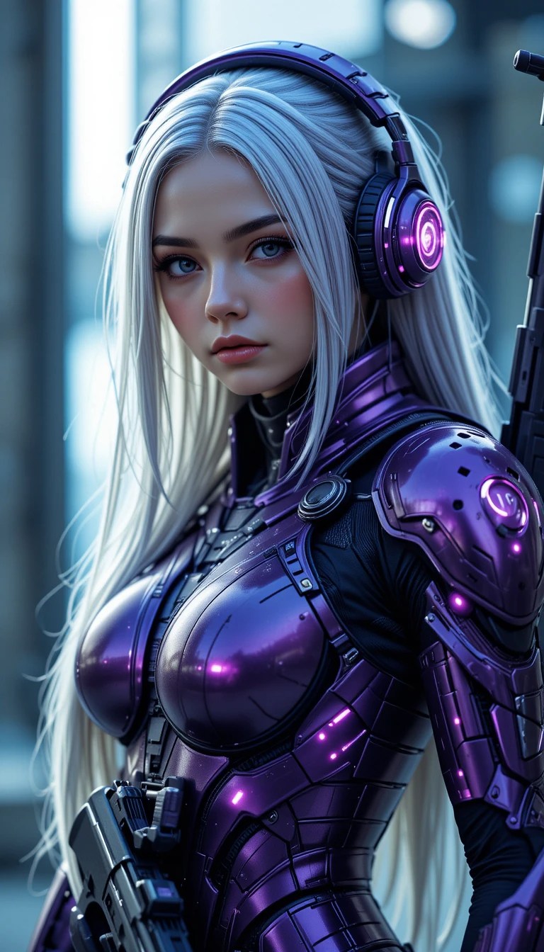 Metal Violet Segmented Armor