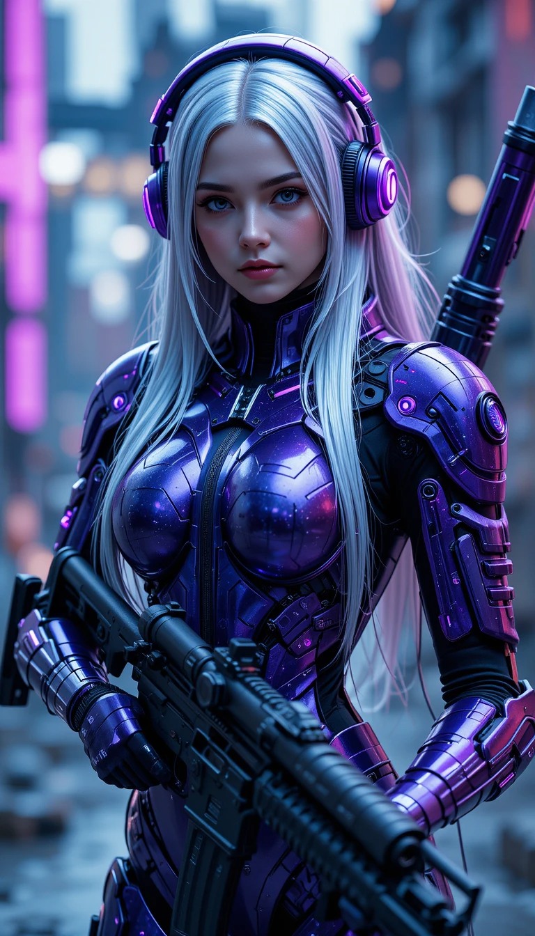 Metal Violet Segmented Armor