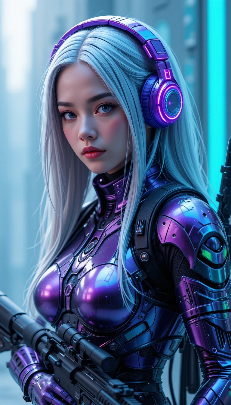 Metal Violet Segmented Armor
