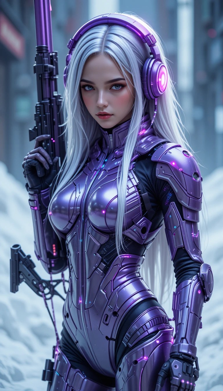 Metal Violet Segmented Armor