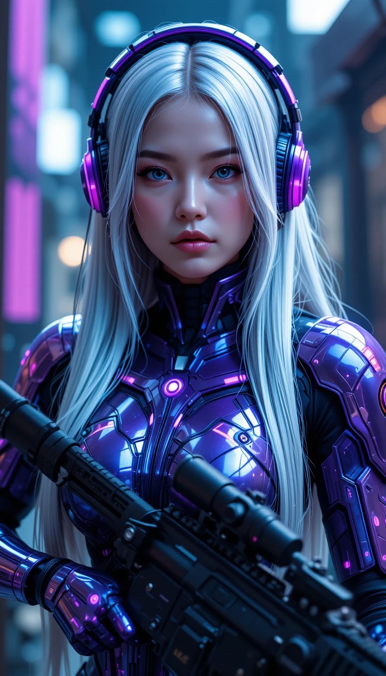 Metal Violet Segmented Armor