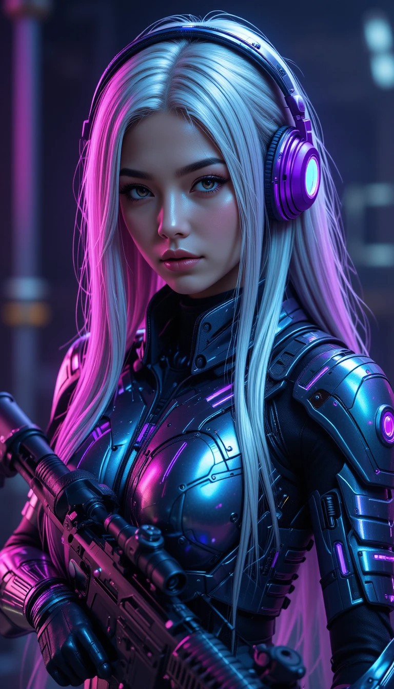 Metal Violet Segmented Armor