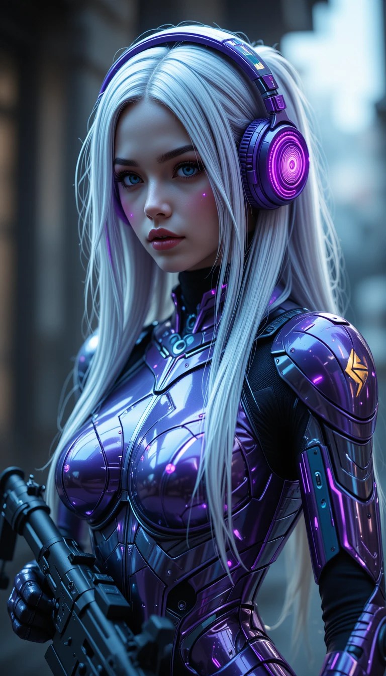 Metal Violet Segmented Armor