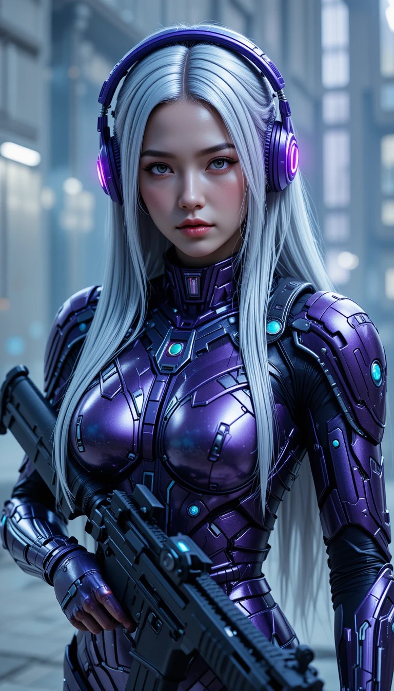 Metal Violet Segmented Armor