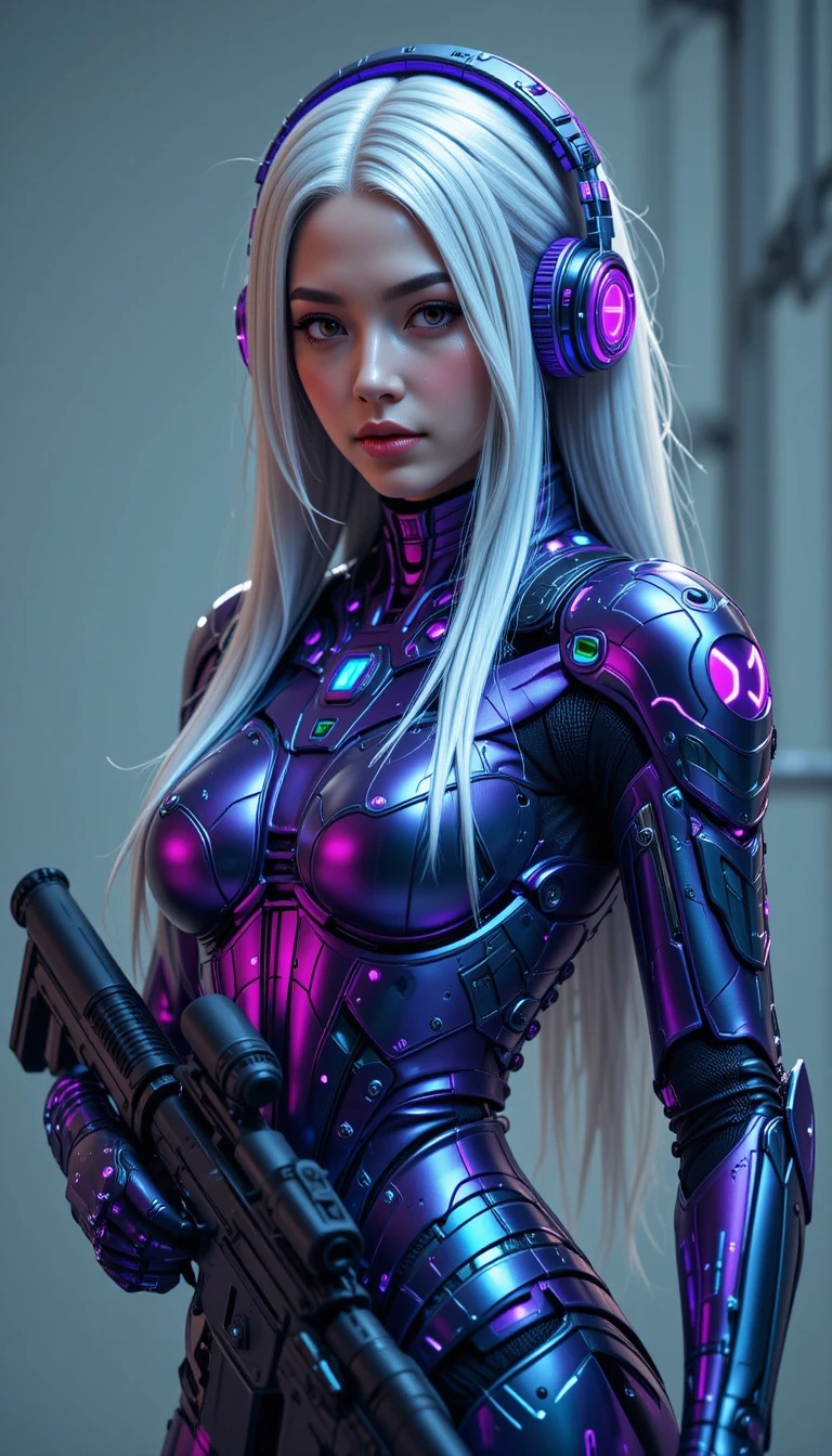 Metal Violet Segmented Armor