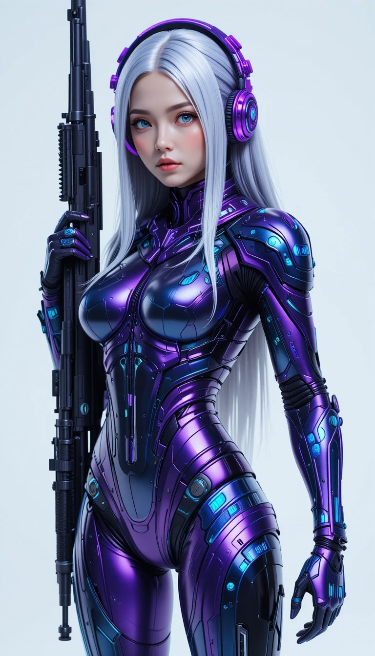 Metal Violet Segmented Armor