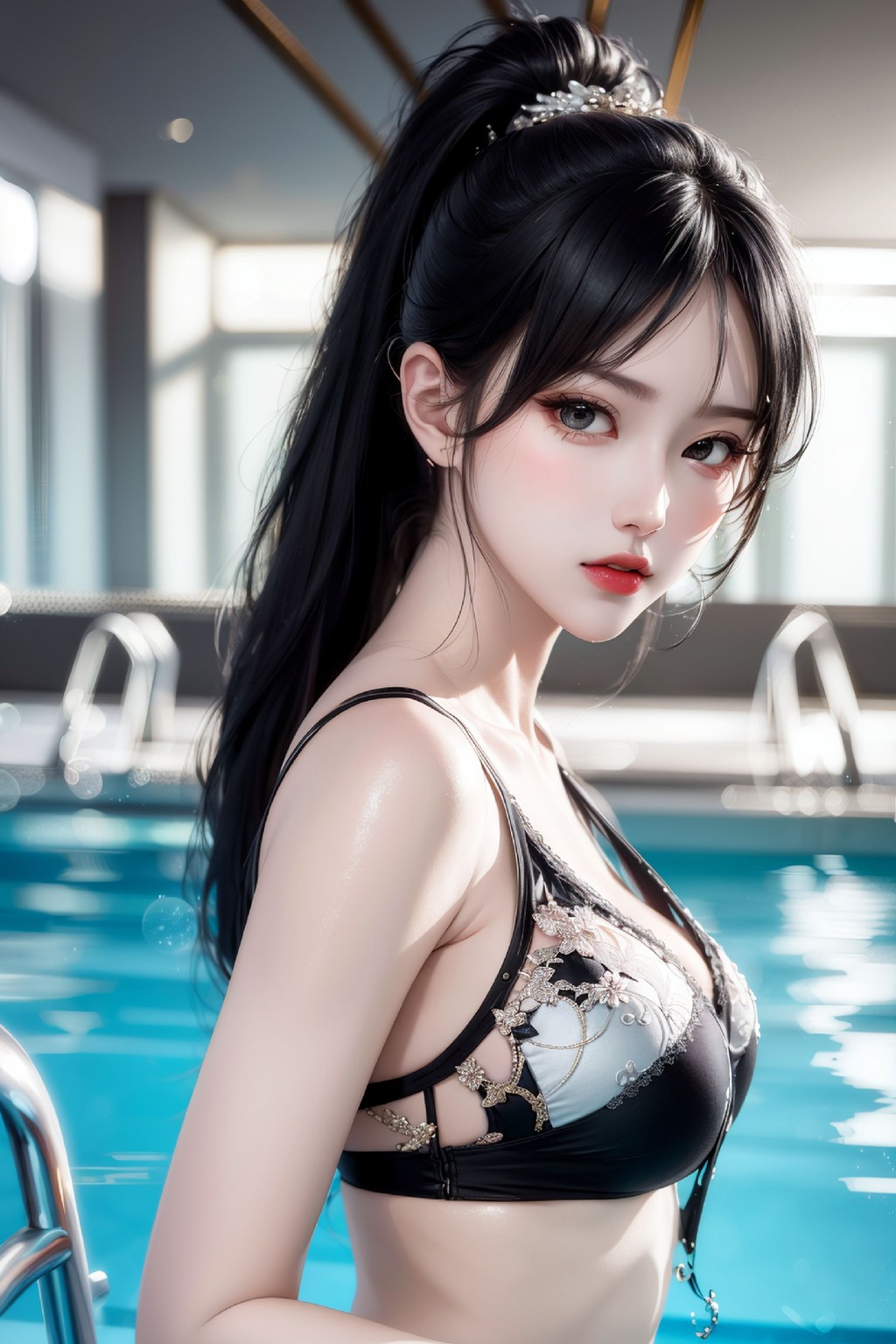 Lady + Pool_extra