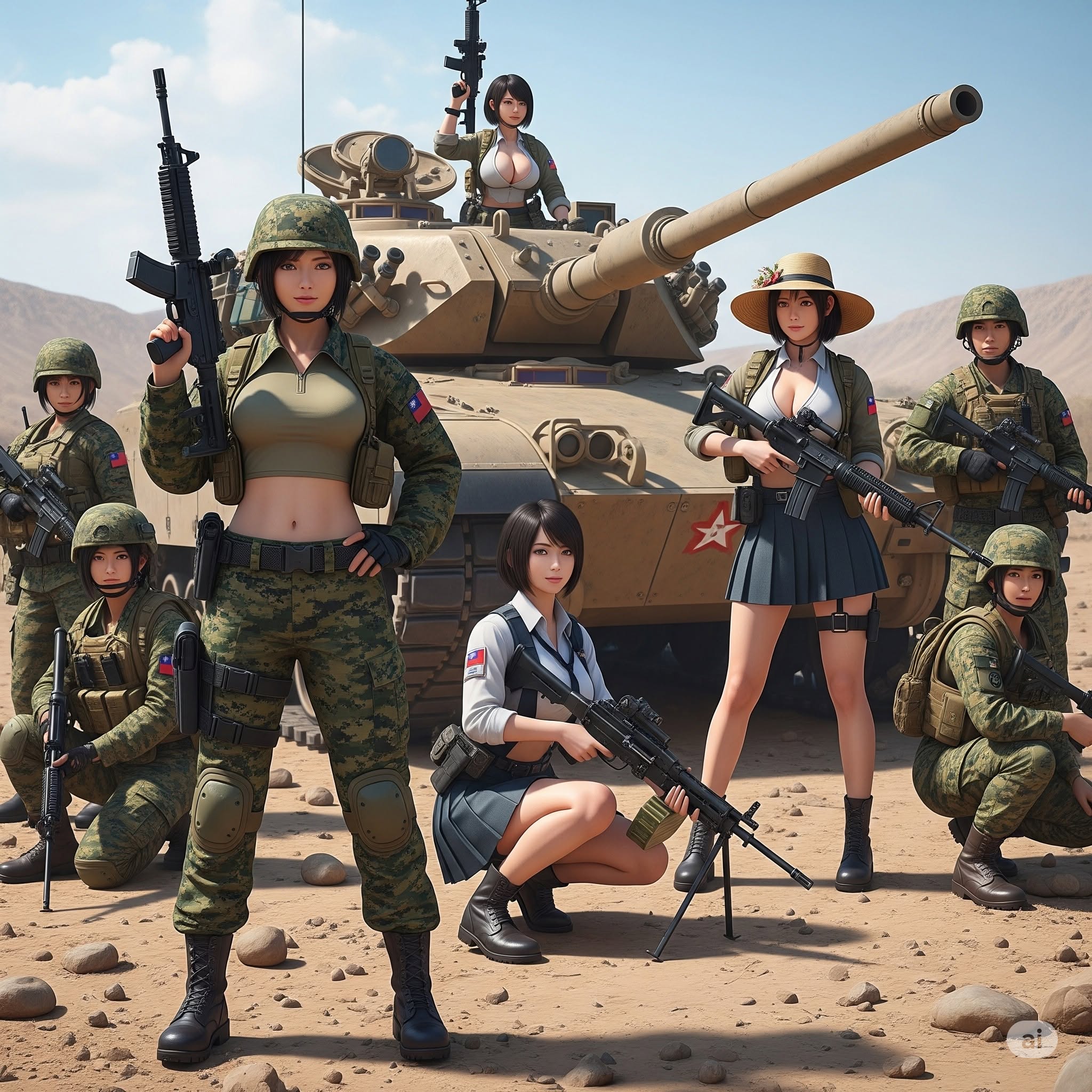 Female soldier