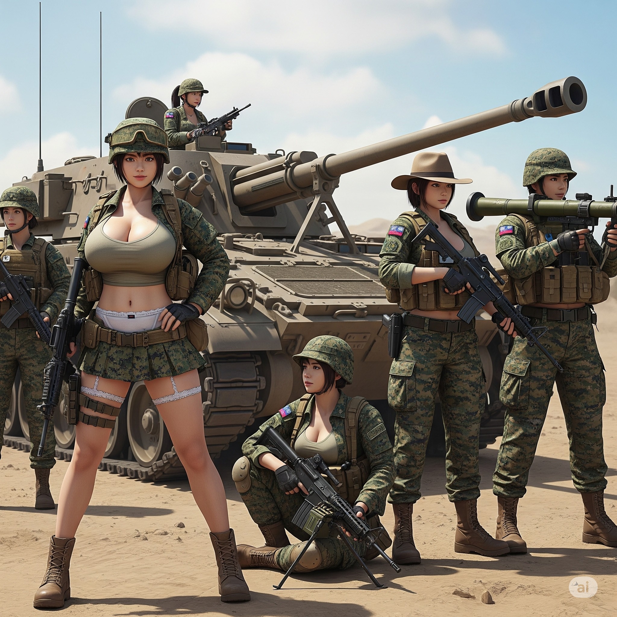 Female soldier