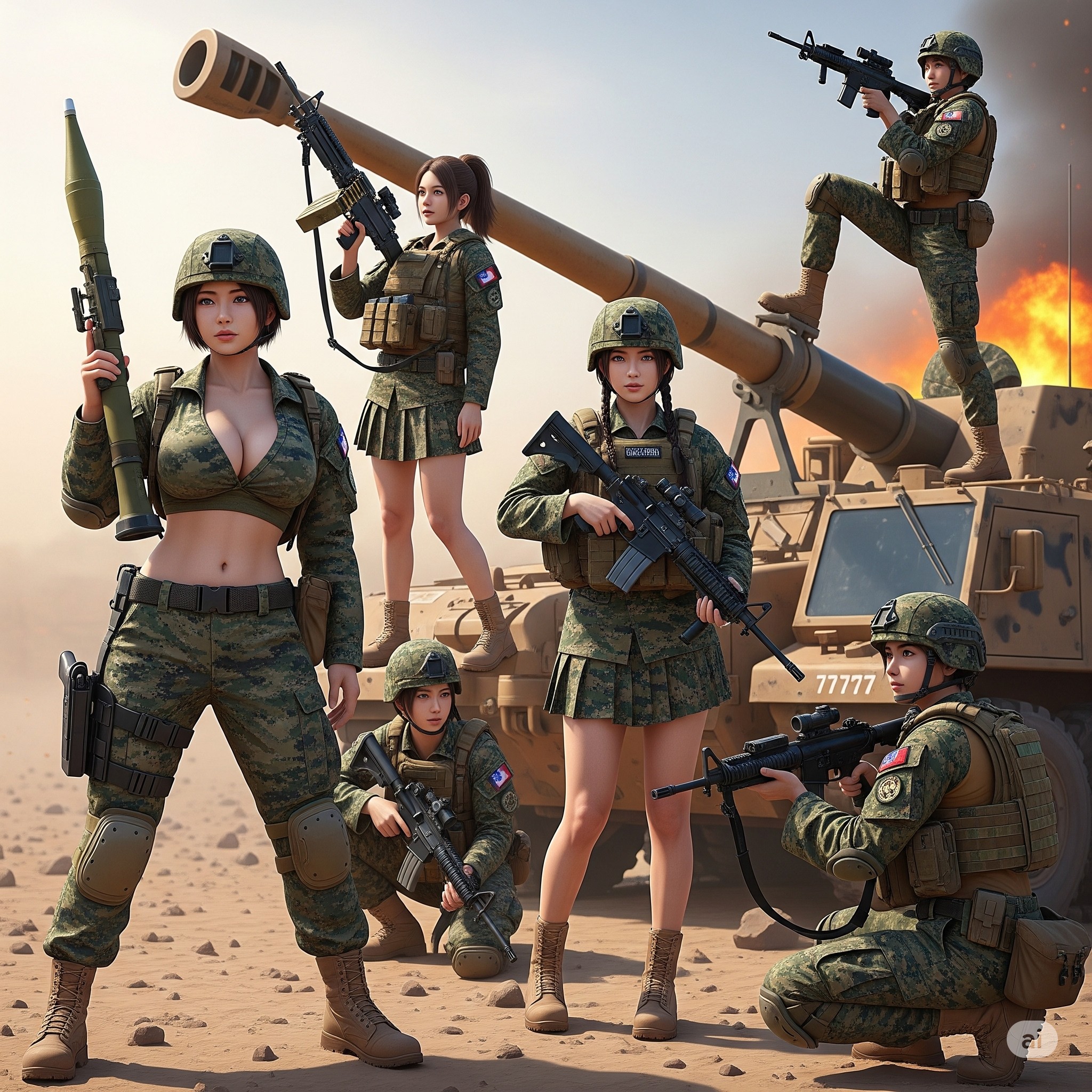 Female soldier