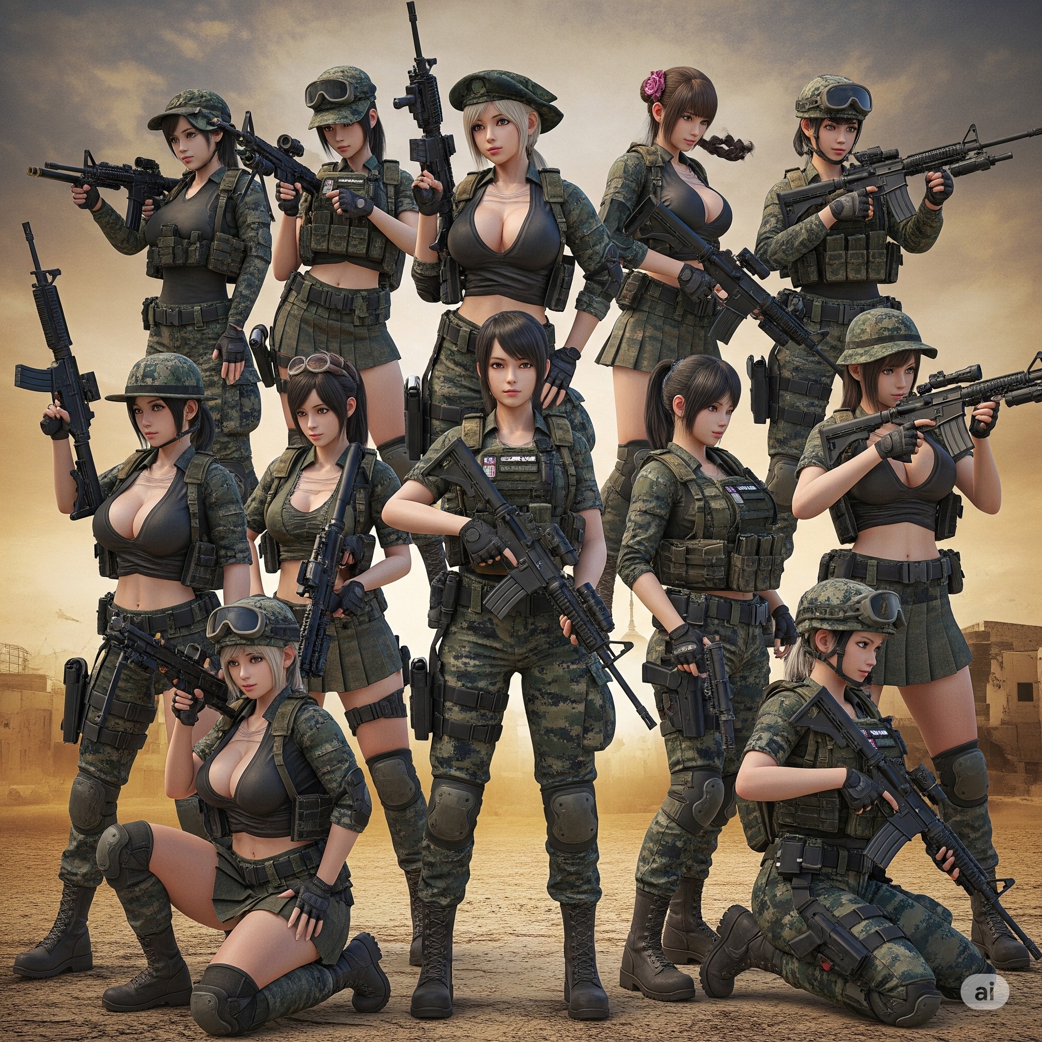 Female soldier