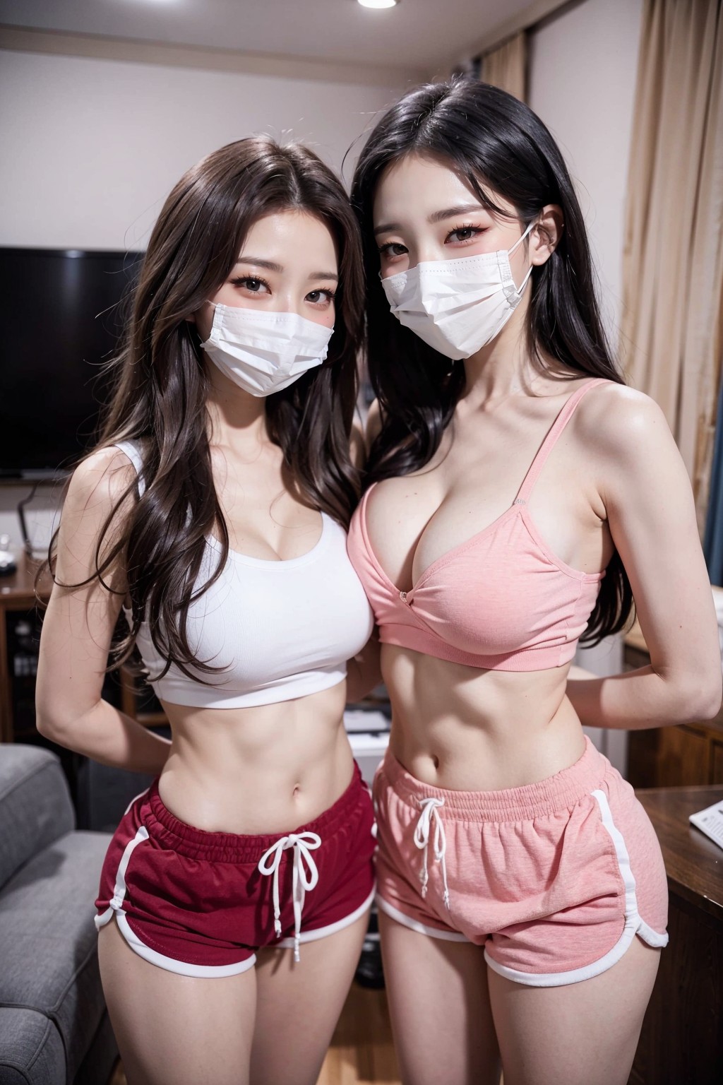 Pink sweatpants