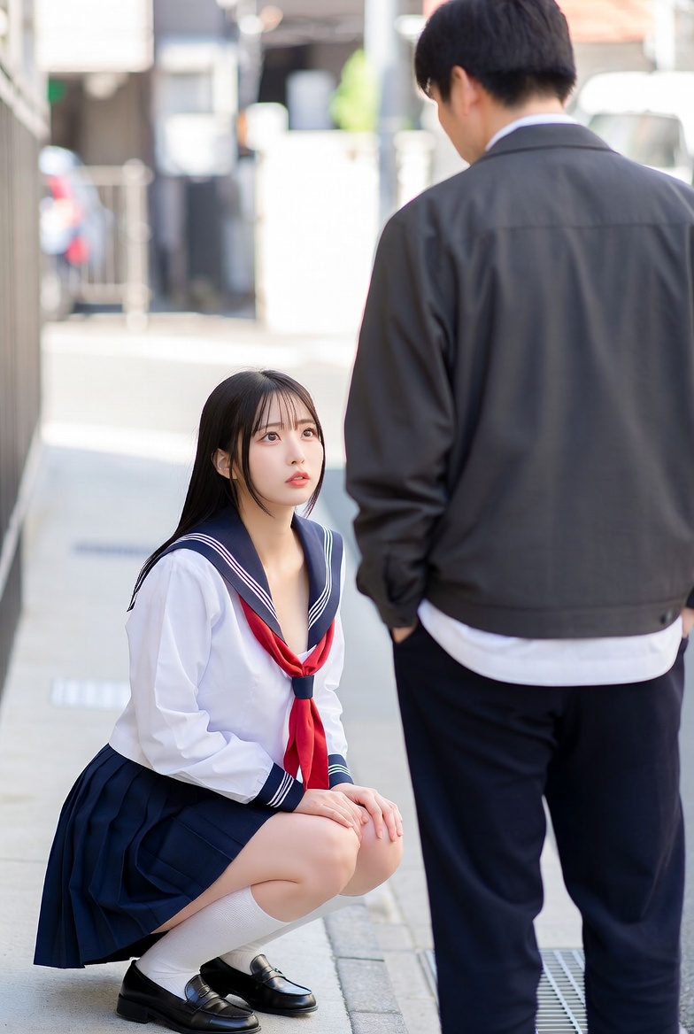 [AI text: Schoolgirls are clamoring to see your big baby]