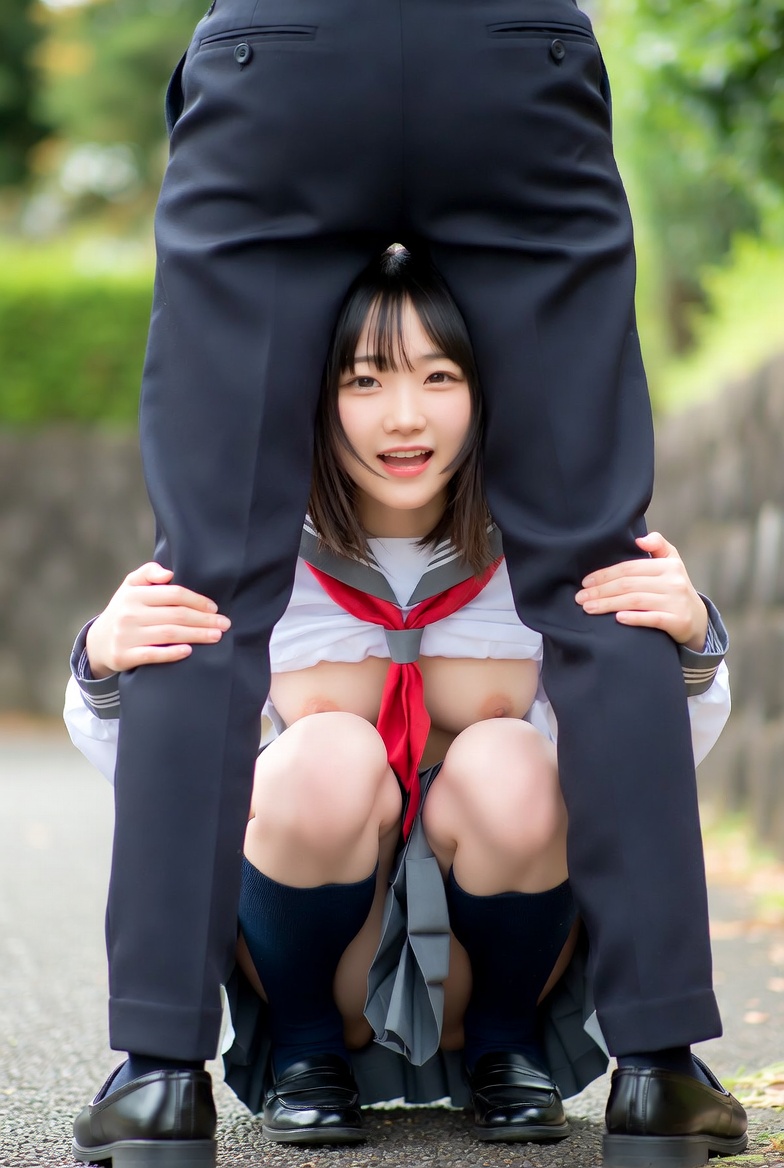 [AI text: Schoolgirls are clamoring to see your big baby]