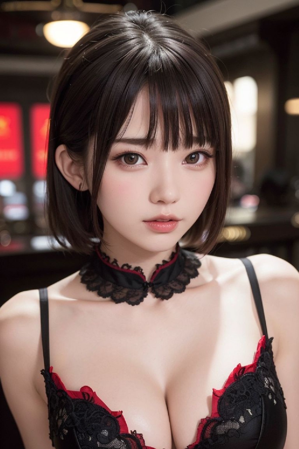 Sexy AI cosplayer in cheongsam