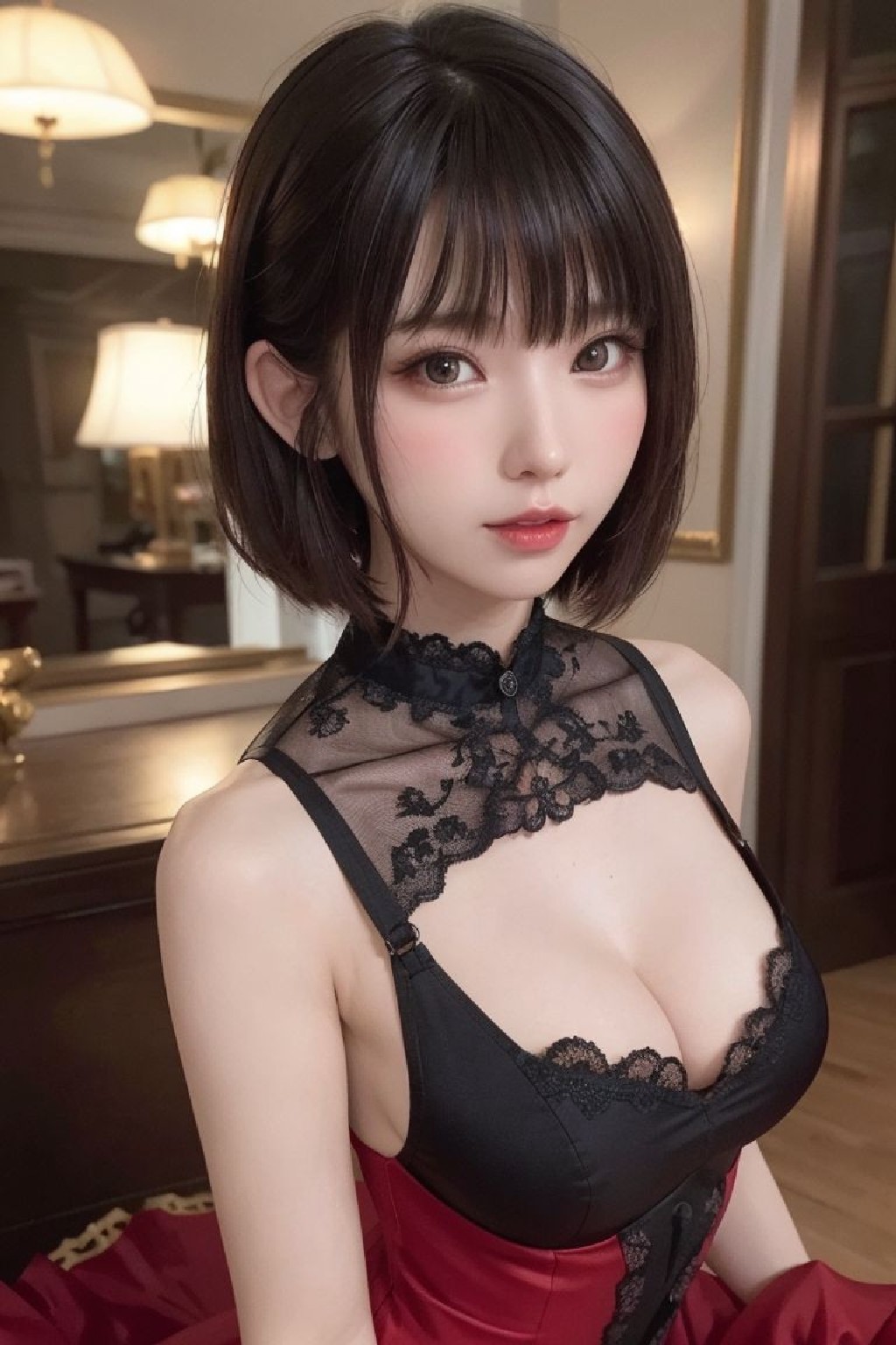 Sexy AI cosplayer in cheongsam