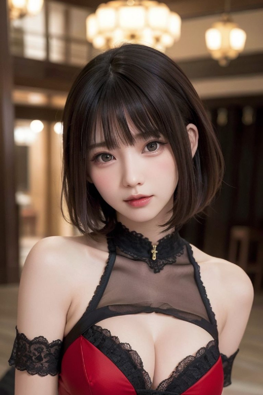 Sexy AI cosplayer in cheongsam