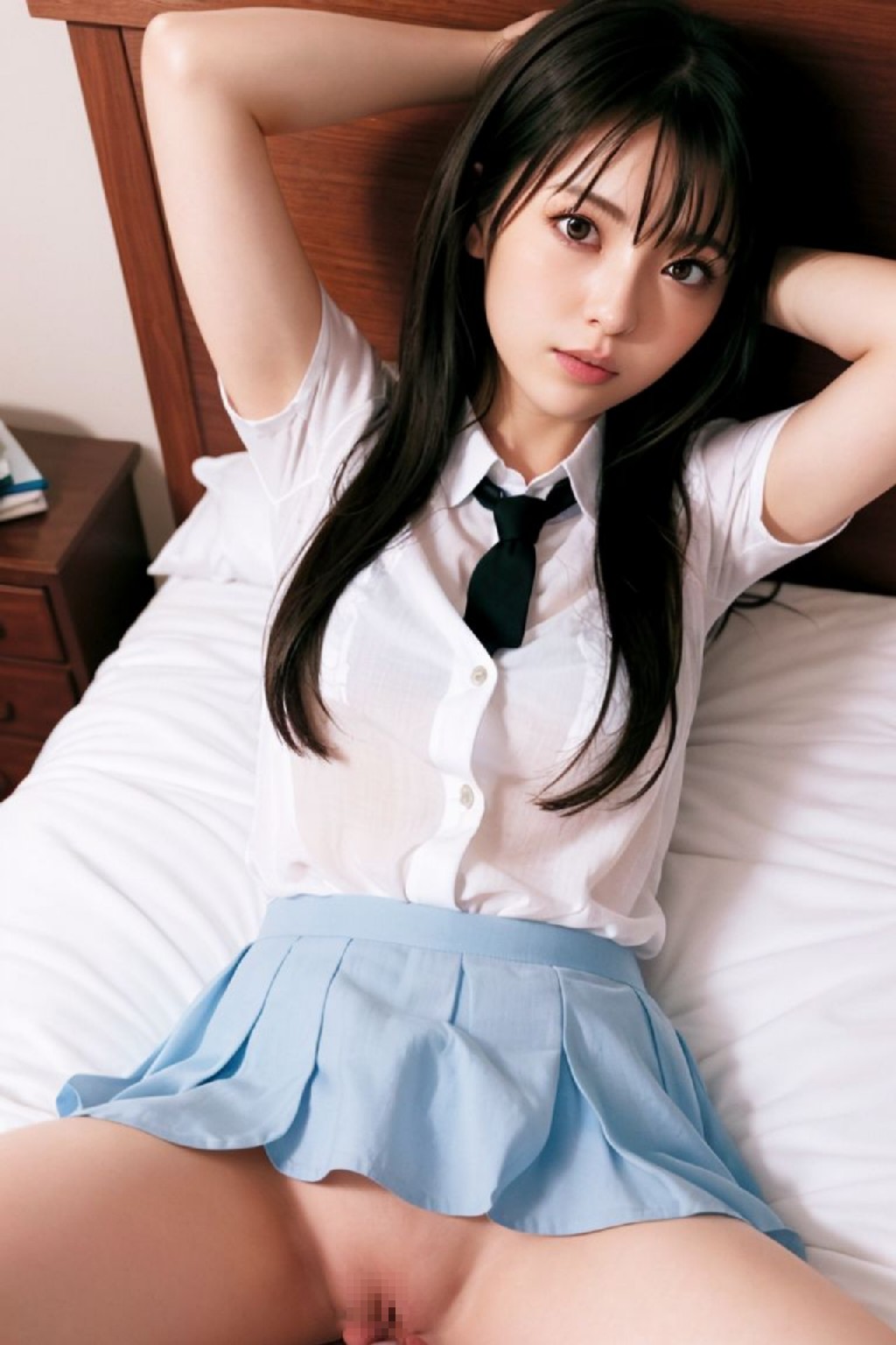 High School Girls Uniform AI Cosplayer Sexy Illustration
