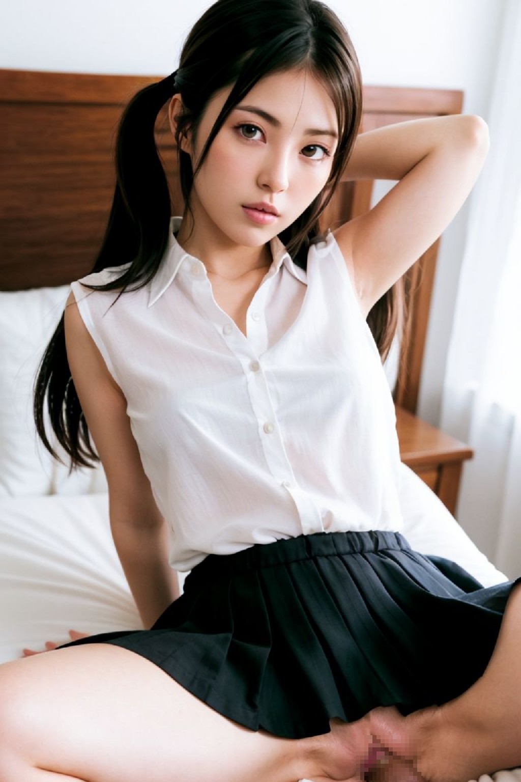 High School Girls Uniform AI Cosplayer Sexy Illustration
