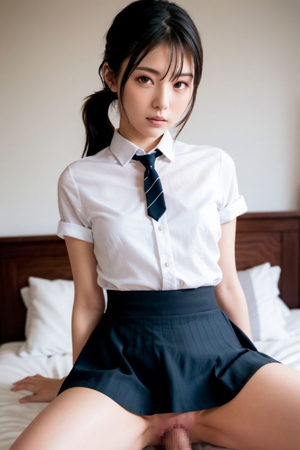 High School Girls Uniform AI Cosplayer Sexy Illustration