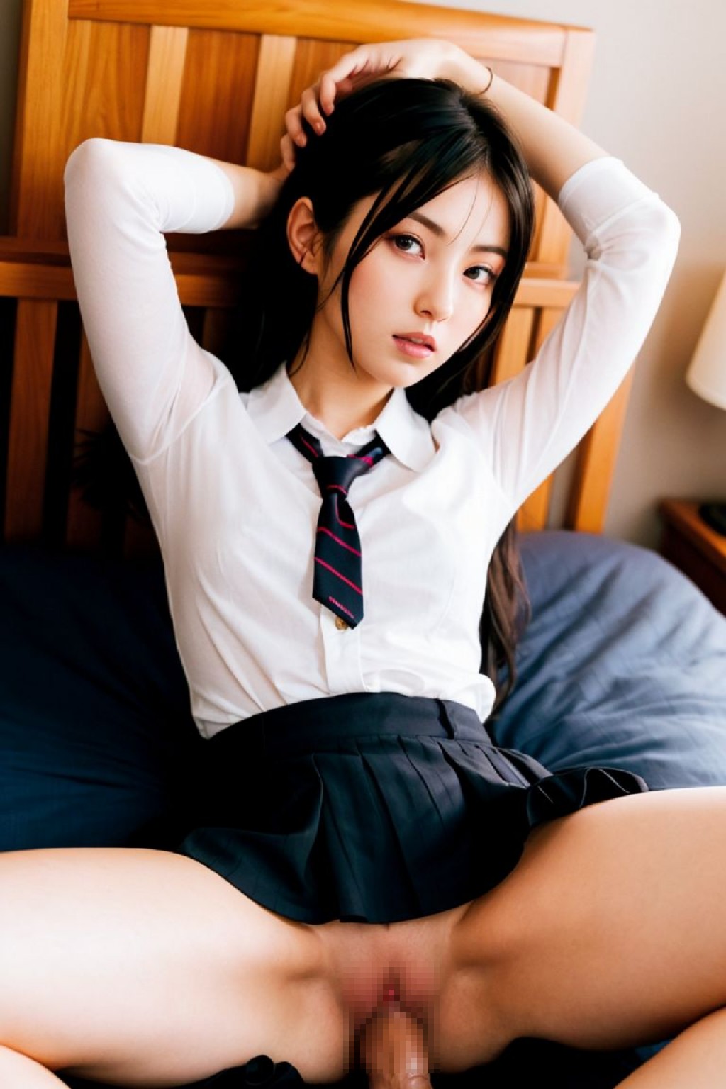 High School Girls Uniform AI Cosplayer Sexy Illustration
