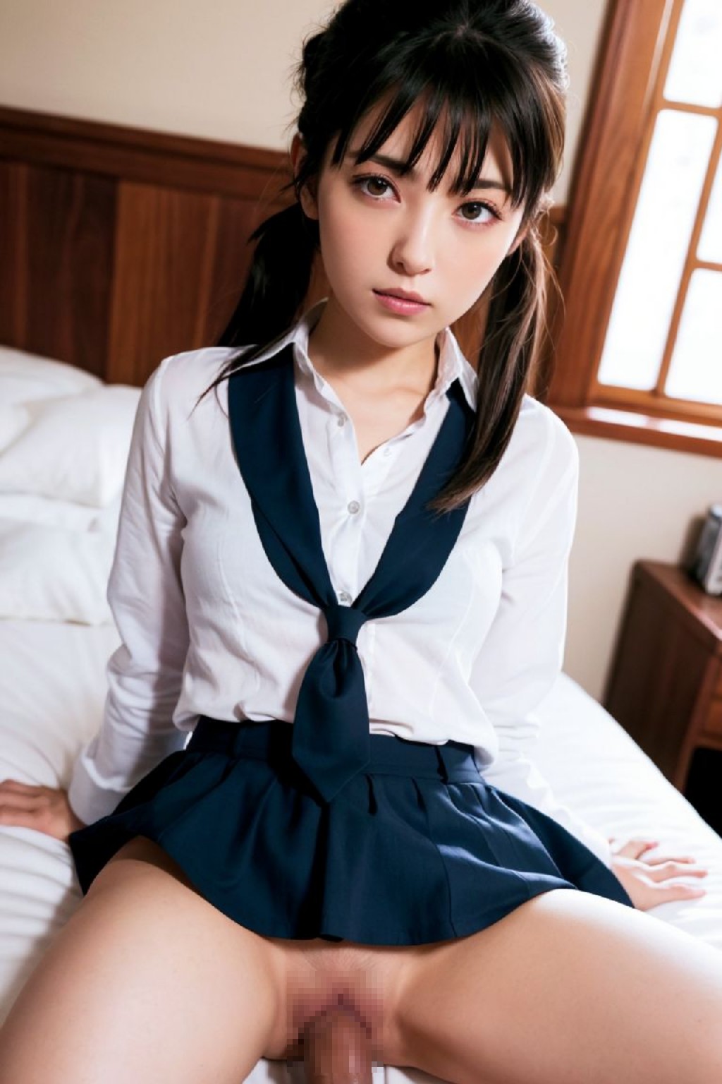 High School Girls Uniform AI Cosplayer Sexy Illustration