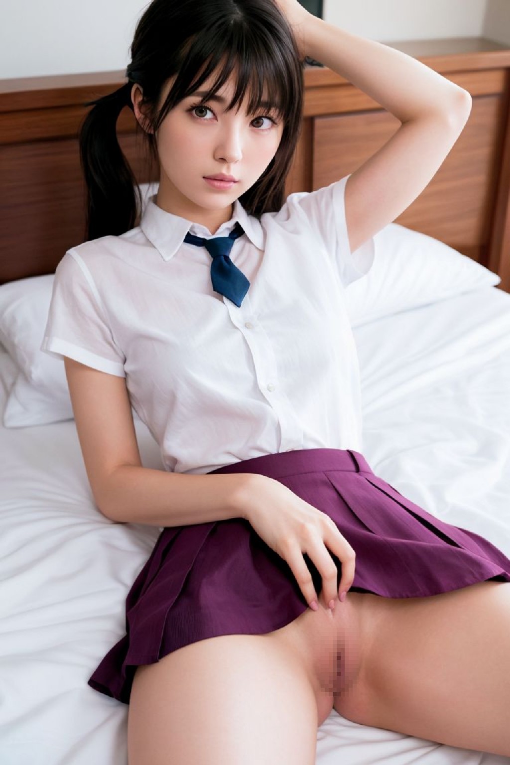High School Girls Uniform AI Cosplayer Sexy Illustration