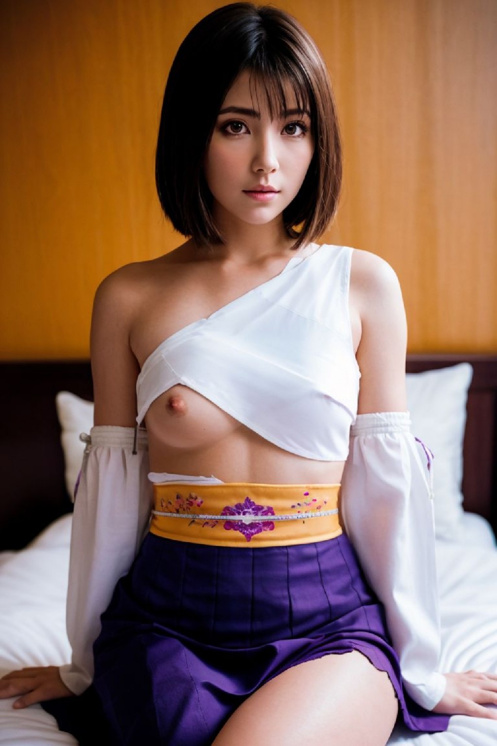 Final Fantasy 10 Yuna AI Cosplayer Sexy Illustration
