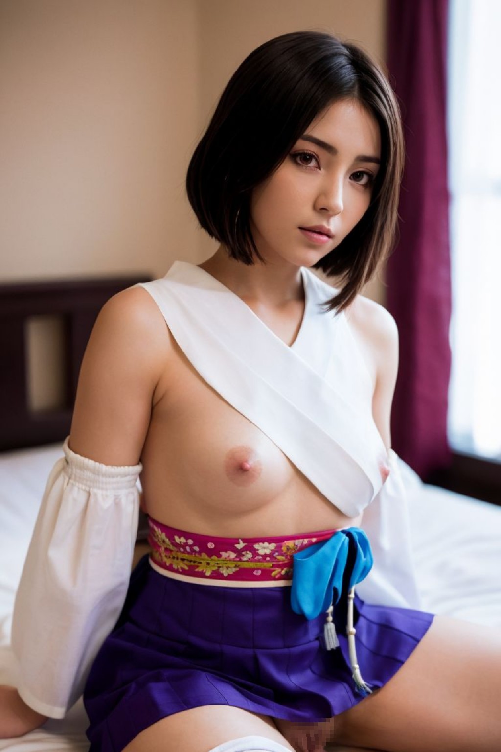 Final Fantasy 10 Yuna AI Cosplayer Sexy Illustration