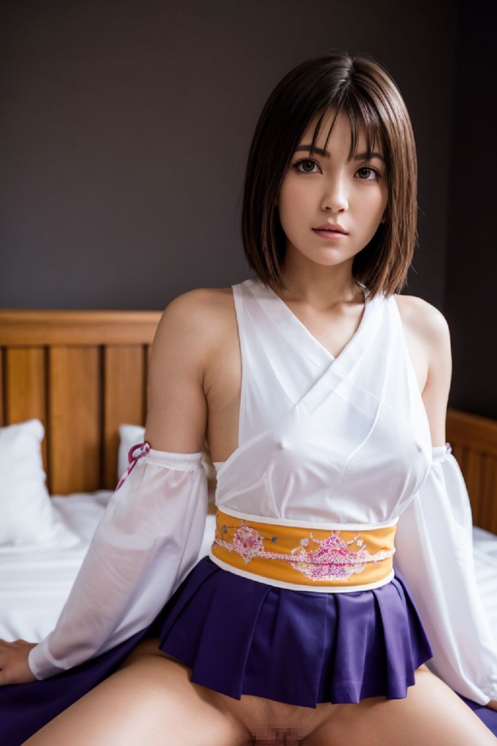 Final Fantasy 10 Yuna AI Cosplayer Sexy Illustration