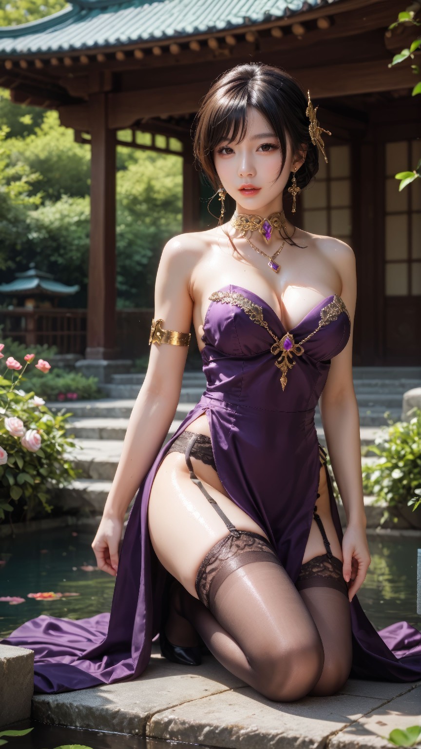 Girl purple dress Standard (pony)