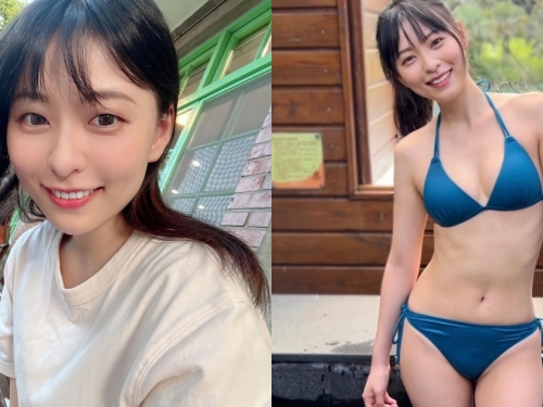 台大正妹研究生「Alicia」陽光甜美！穿比基尼泡湯秀「美乳細腰」好搶眼！