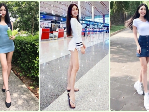 看醉了！網瘋傳「長腿美乳妹」顏值讓人戀愛！超白嫩美腿畫面讓人受不了…