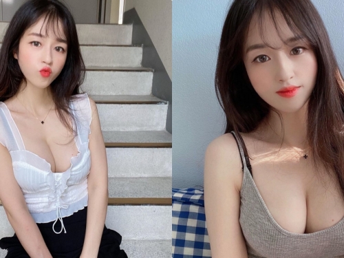 「甜美健身正妹」最愛嘟嘴自拍，「豐滿大車頭」燈充滿超深誘惑！