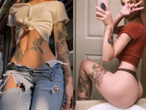 刺青妹「纖細蠻腰X渾圓蜜臀」不科學　二次元身材真實體現太衝擊啦！