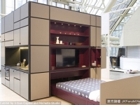 3米高「家具魔術方塊」　打開即用廚衛床啥都有