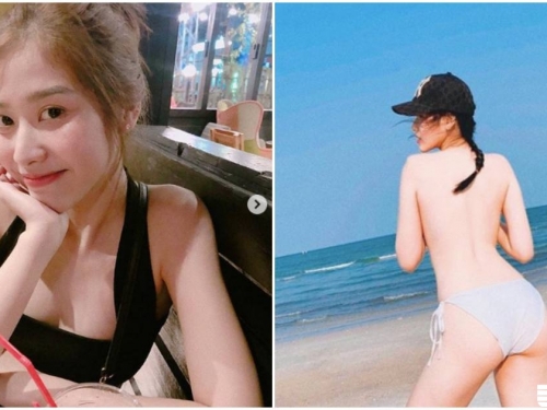 海邊大解放！正妹脫掉比基尼「只剩小褲」，網瘋求把正面轉過來...
