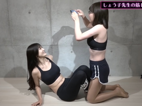 暗黑界 2 大女神合體！「高橋聖子、深田詠美」一起做運動！VR 拍攝視角讓人害羞