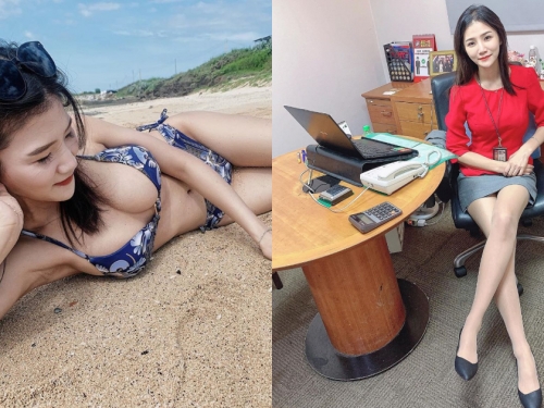 台新銀行「氣質女行員」美腿超優秀！制服下更是「神級豐滿」，網友詢問：想開戶！