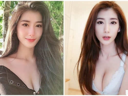 爆乳女神「超深事業線」好驚艷！「超大長輩」看了口水狂流啊！
